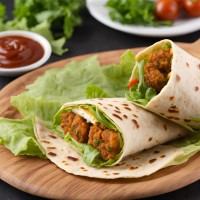 Paneer Patty Wrap